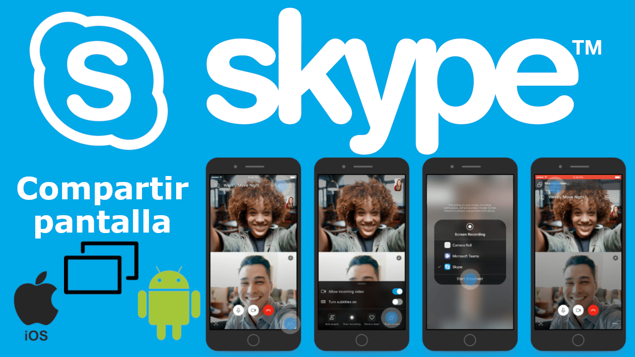 Como Compartir Pantalla Con La App Skype Andorid Y IPhone